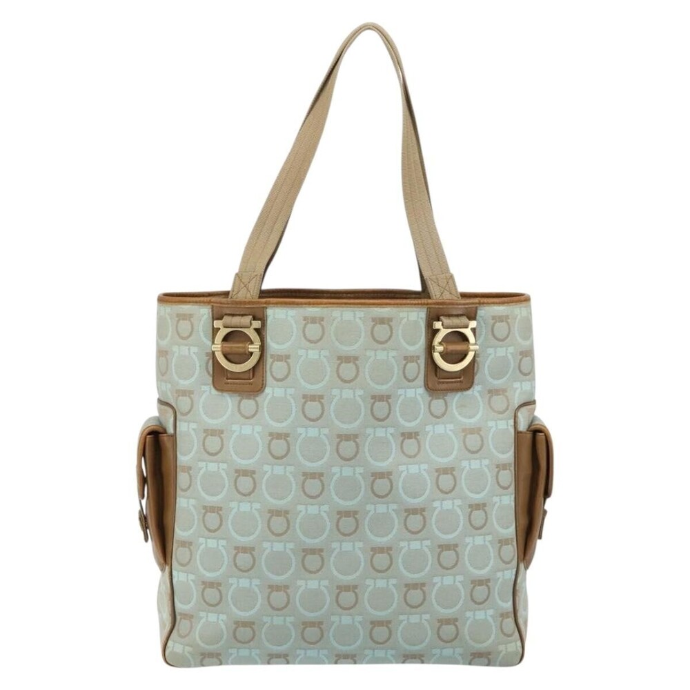 Salvatore Ferragamo Gancini Tote Gancini Canvas Medium